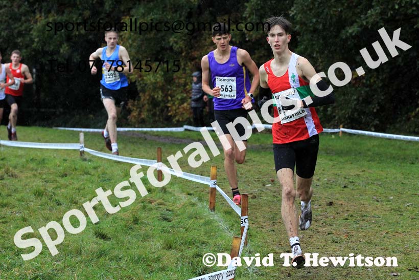 Junior Mens 2023 National Cross Country Relays, Berry Hill Park, Mansfield.  Photo: David T. Hewitson/Sports for All Pics